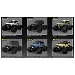 RUS-127T RUSCO 1:24 TH. 6 AST. TOYOTA PRADO & 70 SERRIES CARS - AA BATT. INCL.
