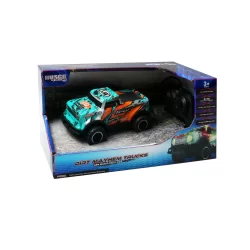 RUS-171 RUSCO 1:2OTH. 4 COLS. DIRT MAYHEM TRUCKS WITH LED LIGHTS - AA BATT. INCL.