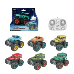RUS-173 RUSCO 1:32ND. 6 ASST. MICRO RACERS 4X4 AND LED LIGHTS - 2.4 GIG - USB - RTR