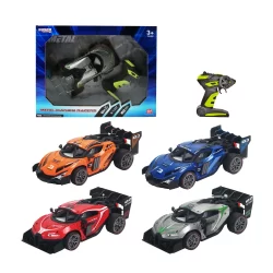 RUS-174 RUSCO 1:16TH. 4 ASST. METAL MAYHEM RACERS WITH SMOKE - USB - RTR