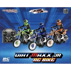 RUS-178 RUSCO 1:18TH. 3 ASST. DIRT MAXX JR. MOTORBIKES - USB - RTR