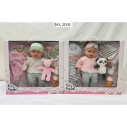 RUS-25155 GIGO 14" 2 AST. DREAMI BABY CARE & PLAY SET