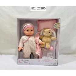 RUS-25206 GIGO 14" NAP TIME FUN DOLL W/EXTRAS