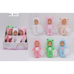 RUS-25315 GIGO 7" 6 ASST. ANIMAL COSTUME DOLLS - 12 IN DISPLAY