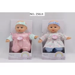 RUS-25614 GIGO BATTERY 2 COLS. BABY BABBLER DOLLS - 20 SOUNDS