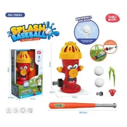 RUS-Y8694 FIRE HYDRANT SPRINKLER WITH BASEBALL BAT N BALL SET