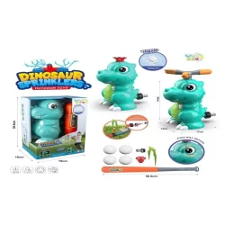 RUS-Y8710 DINOSAUR SPRINKLER WITH BASEBALL BAT N BALL SET