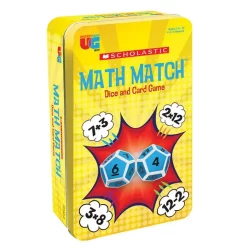Math Match Dice and Card Game Tin