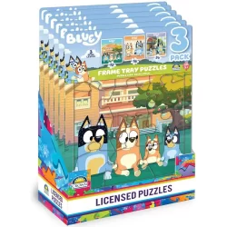 Bluey 3pk Frame Tray Puzzles