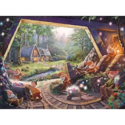 Harlington Premium Thomas Kinkade 1000pce Puzzle - Disney: Snow White and the Seven Dwarfs