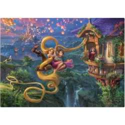 Harlington Premium Thomas Kinkade 1000pce Puzzle - Disney: Tangled Up in Love