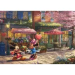 Harlington Premium Thomas Kinkade 1000pce Puzzle - Disney: Mickey and Minnie Sweetheart Café