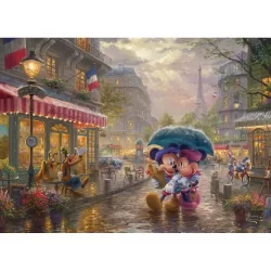 Harlington Premium Thomas Kinkade 1000pce Puzzle - Disney: Mickey and Minnie in Paris