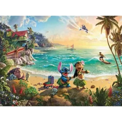 Harlington Premium Thomas Kinkade 1000pce Puzzle - Disney: Lilo & Stitch