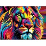 Harlington Premium 1000pce Puzzle - Abstract Lion