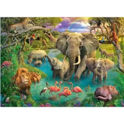 Harlington Premium 1000pce Puzzle - African Waterhole