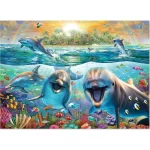 Harlington Premium 1000pce Puzzle - Laughing Dolphins