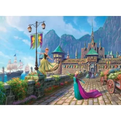 Harlington Premium Thomas Kinkade 1000pce Puzzle - Disney Frozen: Celebration in Arendelle