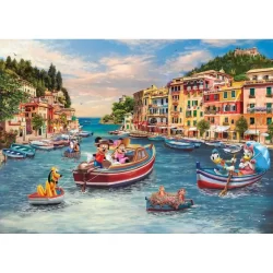 Harlington Premium Thomas Kinkade 1000pce Puzzle - Disney: Mickey and Minnie in Italy