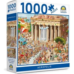 Crown 1000pce Puzzle  Castles & Cottages Series 3 - 3 Asst (NEW ART)