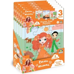 Emma Memma 3pk Frame Tray Puzzles (NEW)