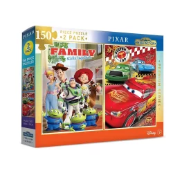 Harlington Kids Premium 150pce Puzzle 2 Pack - Pixar (Toy Story/Cars) (NEW)