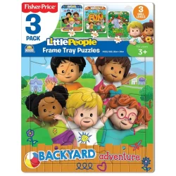Fisher-Price Little People 3pk Frame Tray Puzzles (NEW)