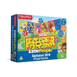 Fisher-Price Little People 4pk Puzzles - Alphabet 26pce (NEW)