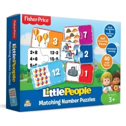 Fisher-Price Little People 40pce Matching Number Puzzles (NEW)