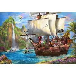 Harlington Premium Thomas Kinkade 1000pce Puzzle - Disney: Captain Hook's Neverland Voyage (NEW)