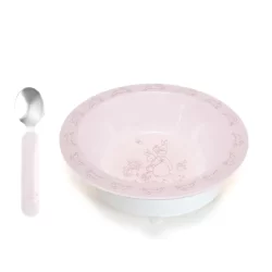 Bunnykins Suction Bowl with Spoon - Pink