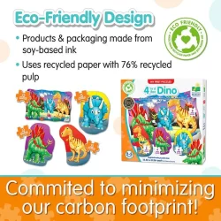 My First Puzzle Sets  4-In-A-Box Puzzles - Dino