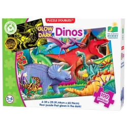 Puzzle Doubles - Glow In The Dark - Dinos